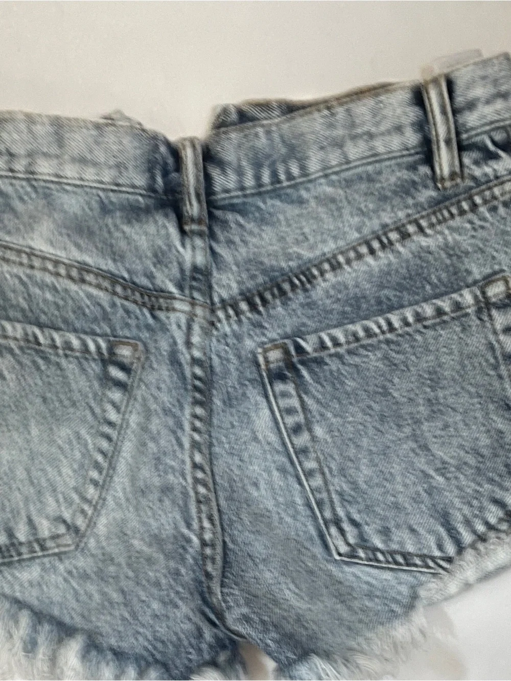 PacSun Distressed Acid Wash Denim Shorts   Stonewashed.